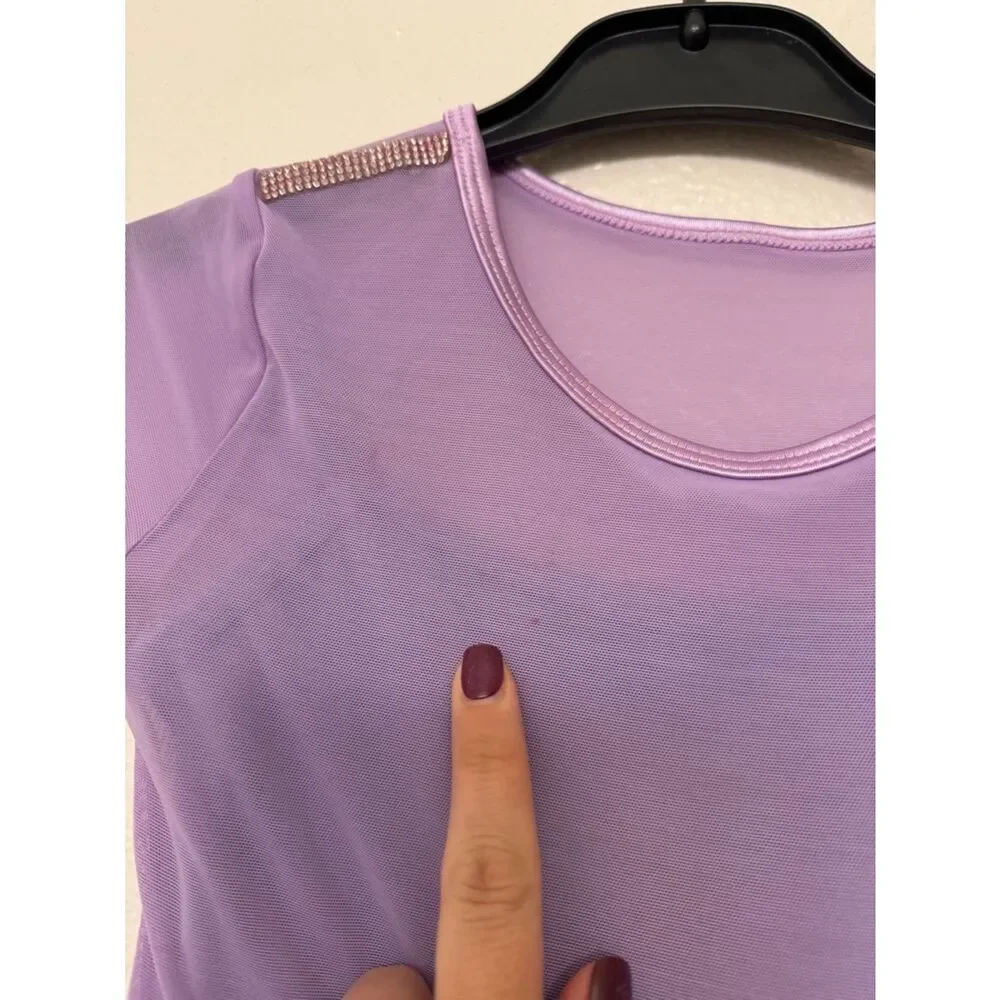Theatricals Custom dance costume dress lavender purple MC-Medium child